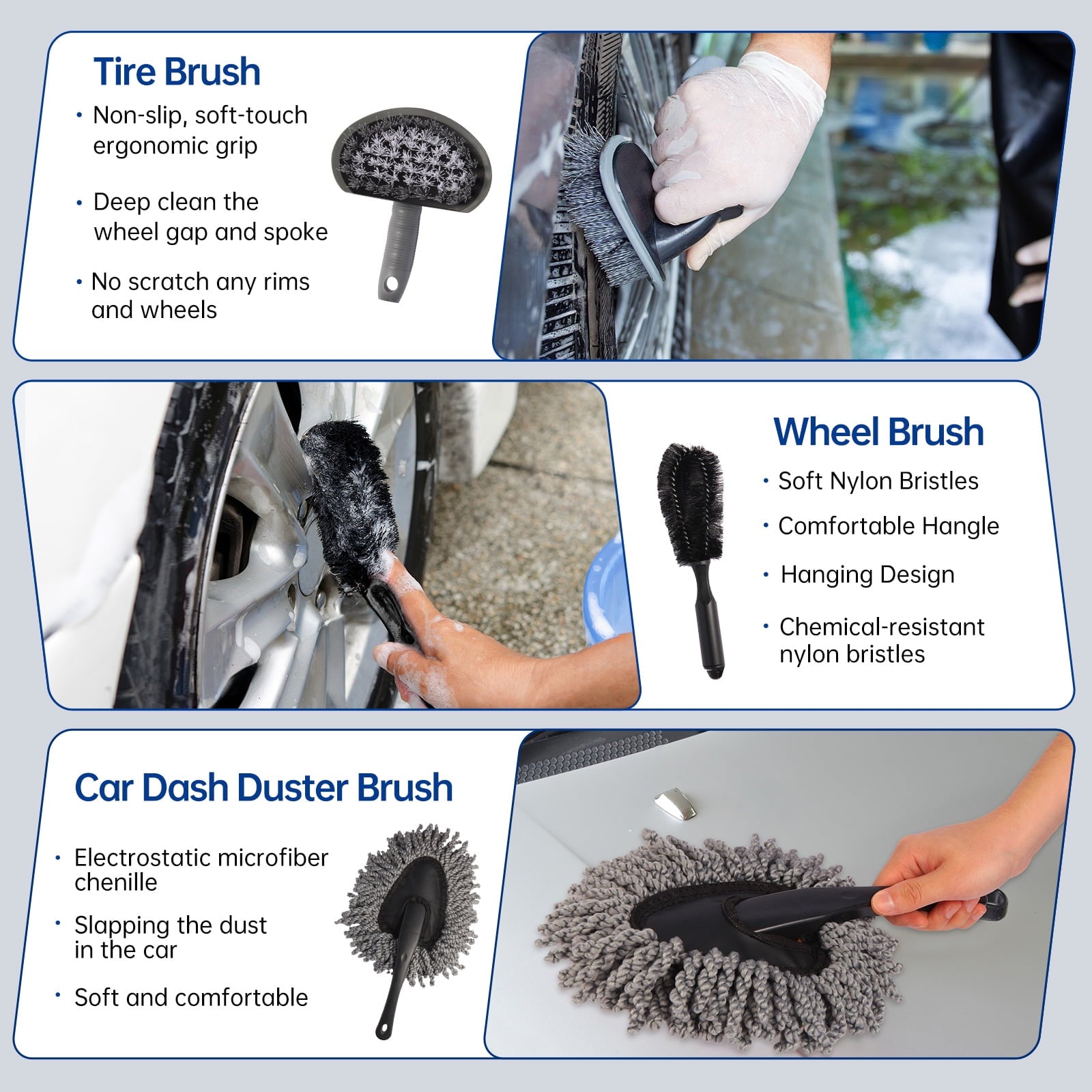 35Pcs Car Wash Detailing Kit Cleaning Kits with Foam Gun Sprayer  Brush Large Wash Mitt Towels Complete Interior Exterior Car Washing Supply S